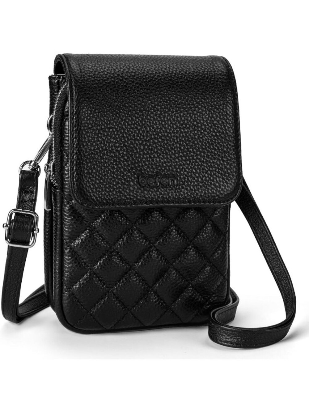 Genuine Leather Crossbody Bag for Women | RFID Blocking Cell Phone Purse